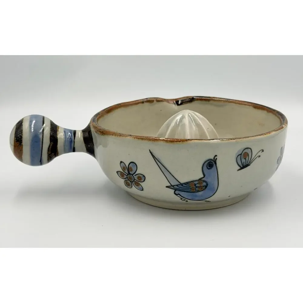 Folk-Art Ken Edwards Mexican El Palomar Tonala Hand Painted Citrus Juicer